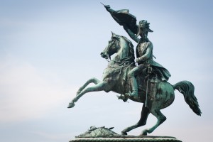 Statue of the Archduke Charles at Heldenplatz, Vienna, Austria