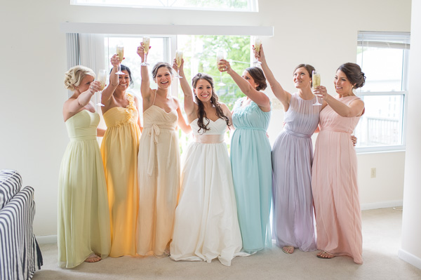 southern-wedding-pastel-bridesmaid-dresses