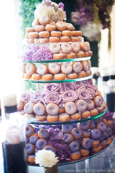 ombre-donut-wedding-cake