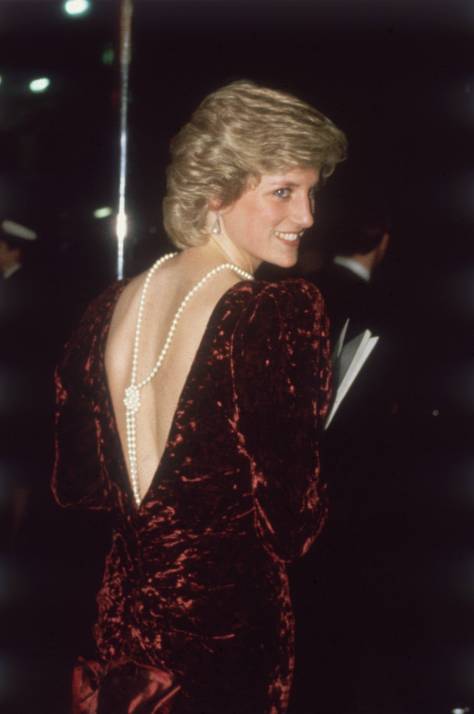 Diana (1961 - 1997), the Princess of Wales, attends the film premiere of 'Back To The Future'. (Photo by Keystone/Getty Images)