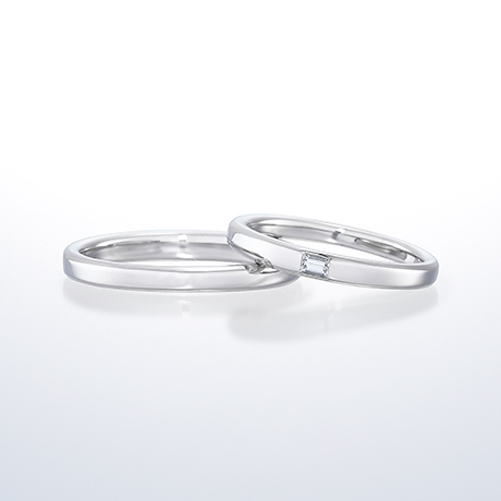 銀座ダイヤモンドシライシ結婚指輪「Carrelet（カルレ）」