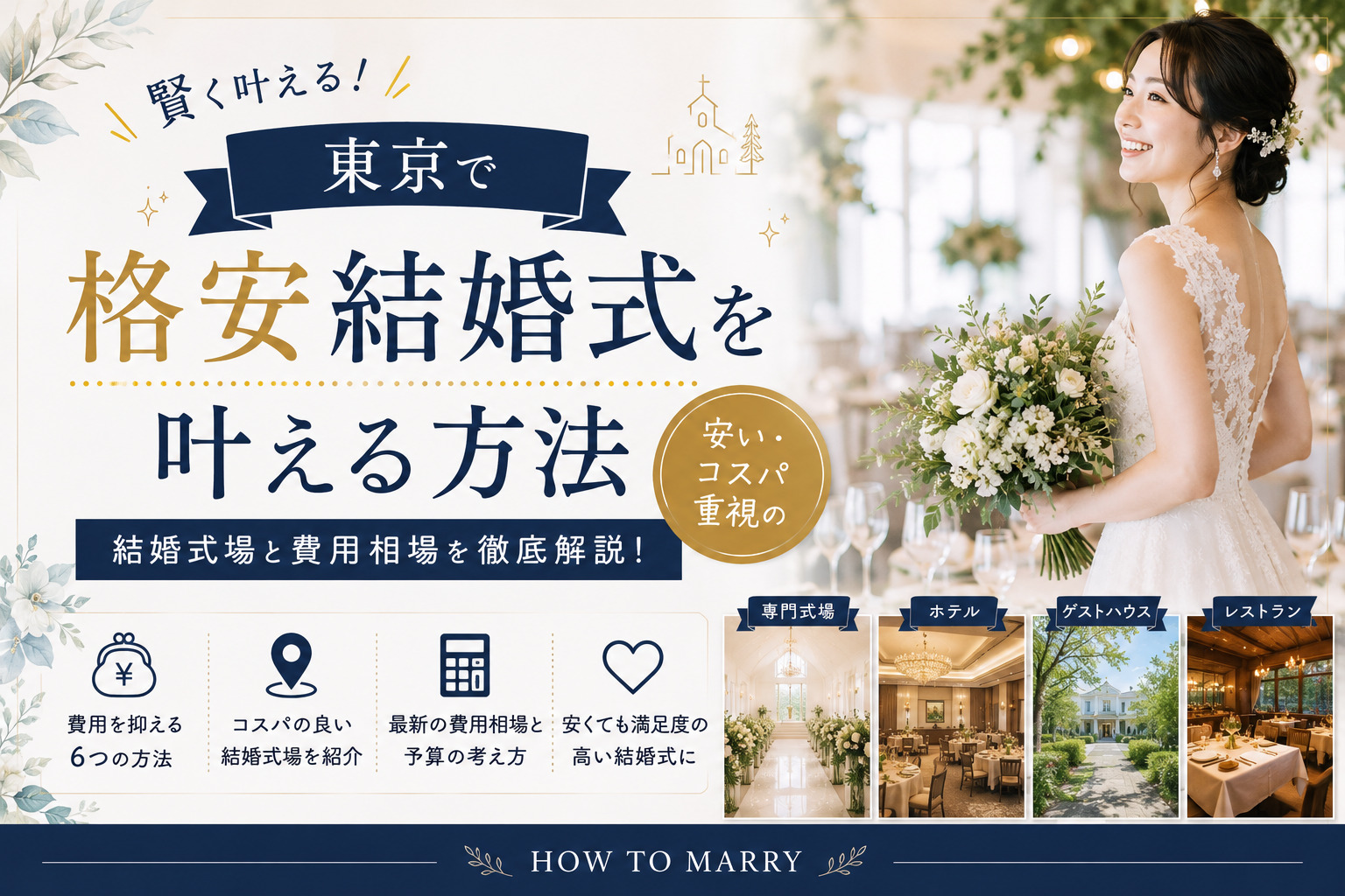 格安結婚式を叶える方法