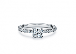 Tiffany True™ エンゲージメント リング Tiffany True™ ダイヤモンド ＆ プラチナ ダイヤモンド バンド
