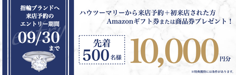ハウツーマリー10000円もらえるキャンペーン