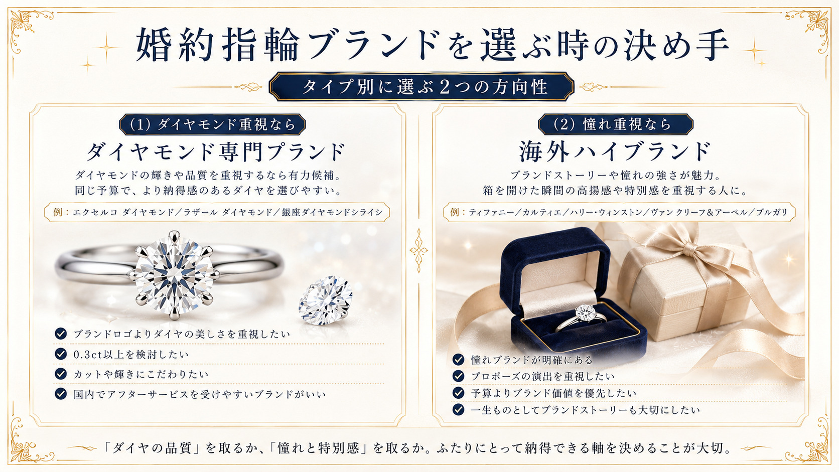 婚約指輪選びのポイント