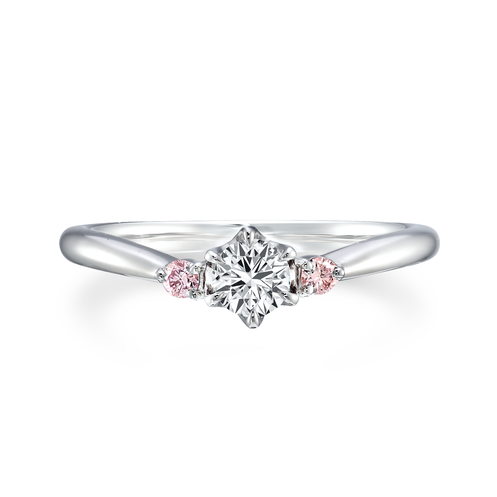 スタージュエリーの婚約指輪「Pink diamond」