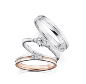 アイプリモ　ポラリス＆ディオーネ　結婚指輪セットリング