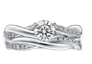 ラザールダイヤモンド　スウィートアイヴィ　結婚指輪セットリング