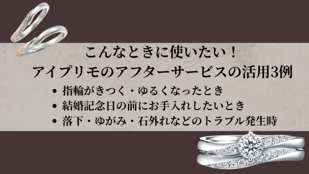 アイプリモ アフターサービス活用3例