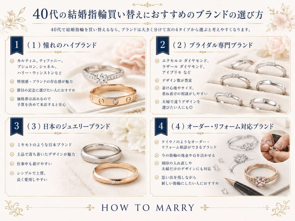 40代結婚指輪の選び方