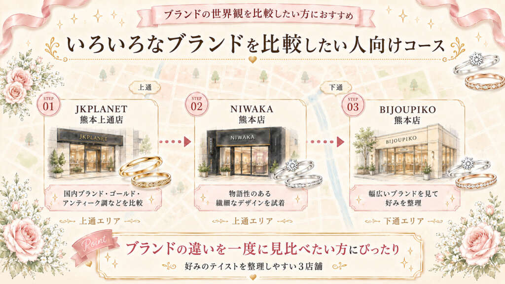 いろいろなブランドを比較したい人向けコース