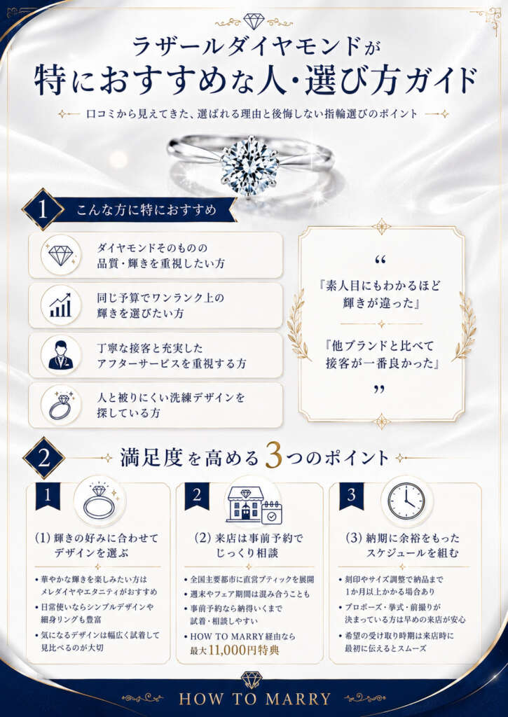 ラザールダイヤモンドが特におすすめな人・選び方ガイド